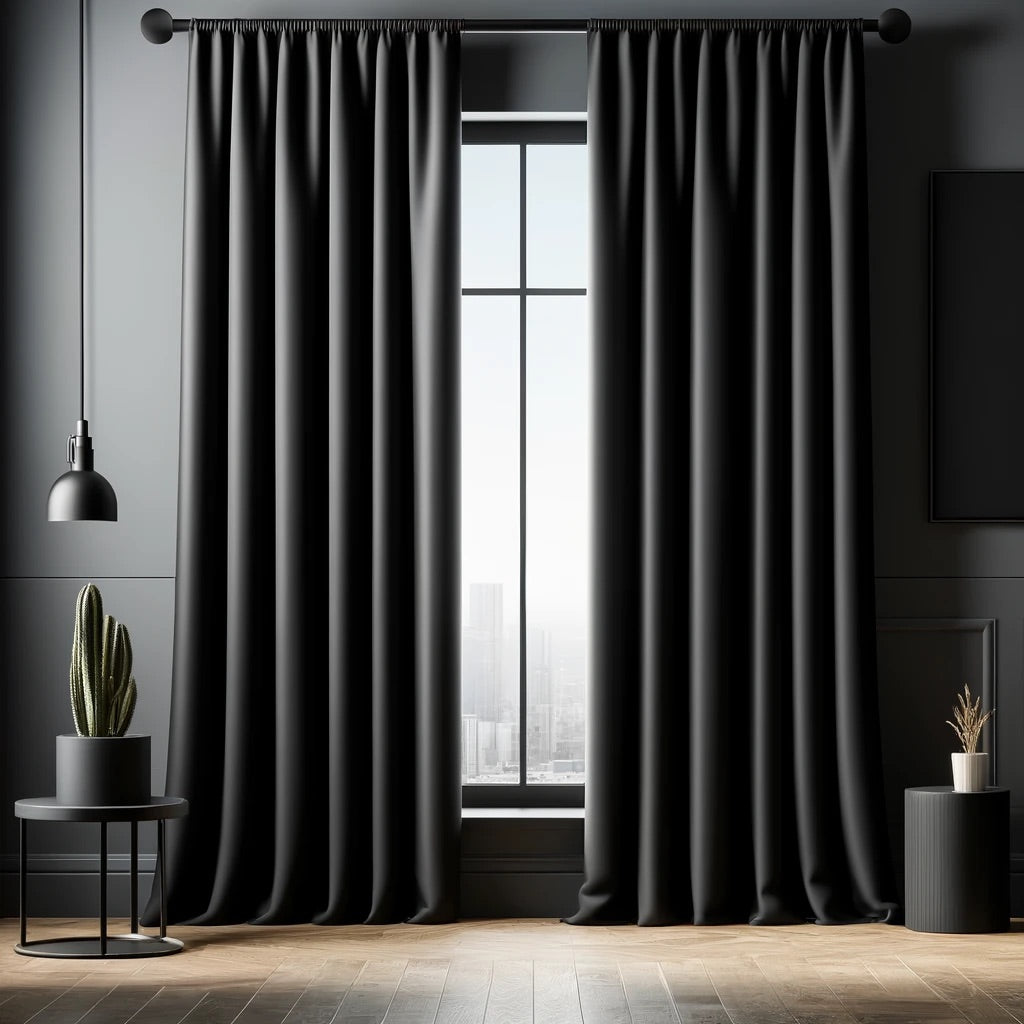 Black Blackout Curtain