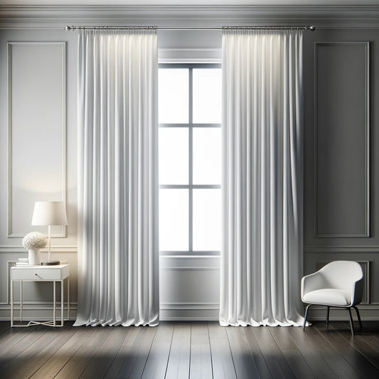 White Blackout Curtain