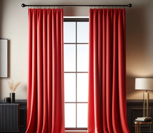 Red Blackout Curtain